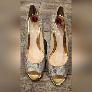 Nine West Silver Sparkle Shoes